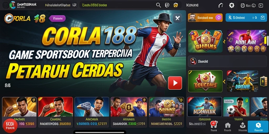 Tampilan gameplay menarik dalam aplikasi Sportsbook CORLA188.