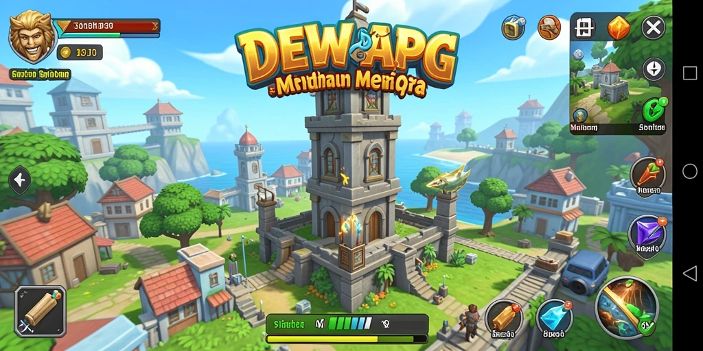 Tampilan gameplay menarik dari DEWAPG dengan strategi Tower Defense.
