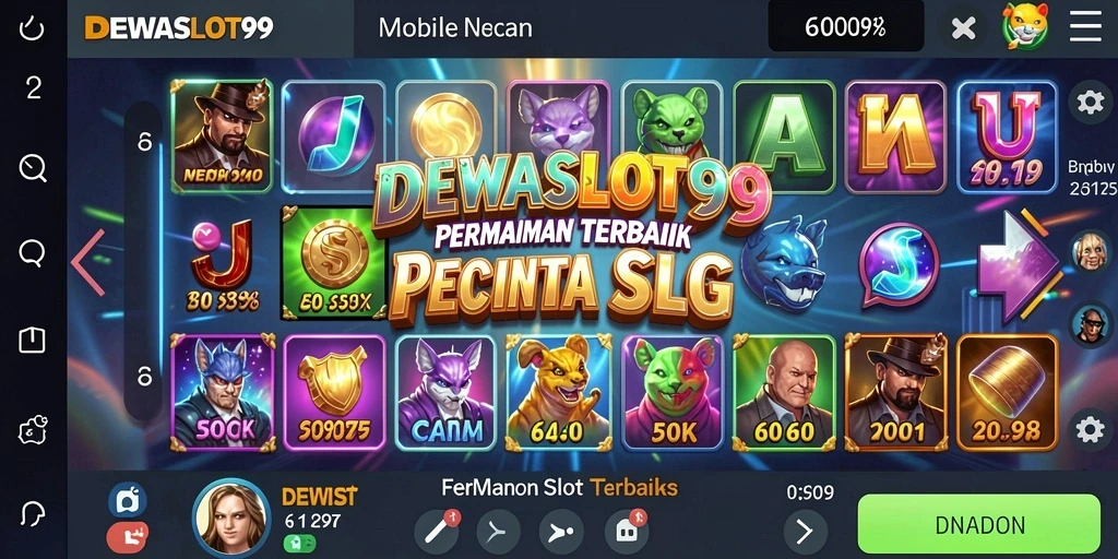 Tampilan gameplay menarik dari DEWASLOT99 dengan slot yang beragam.