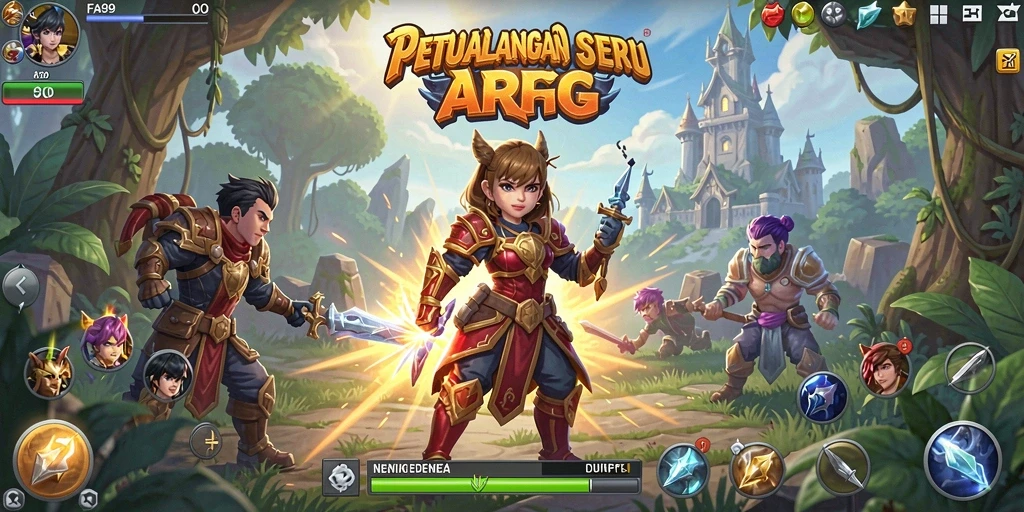 Tangkapan layar FA99 menampilkan aksi seru dalam gameplay ARPG.