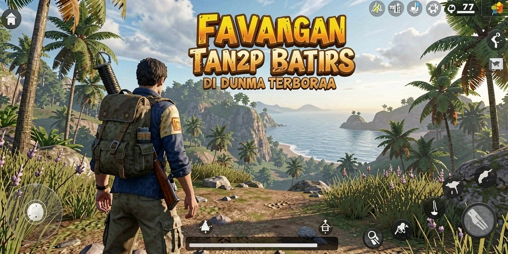 Tampilan menakjubkan dari gameplay FAV77 dalam dunia terbuka.