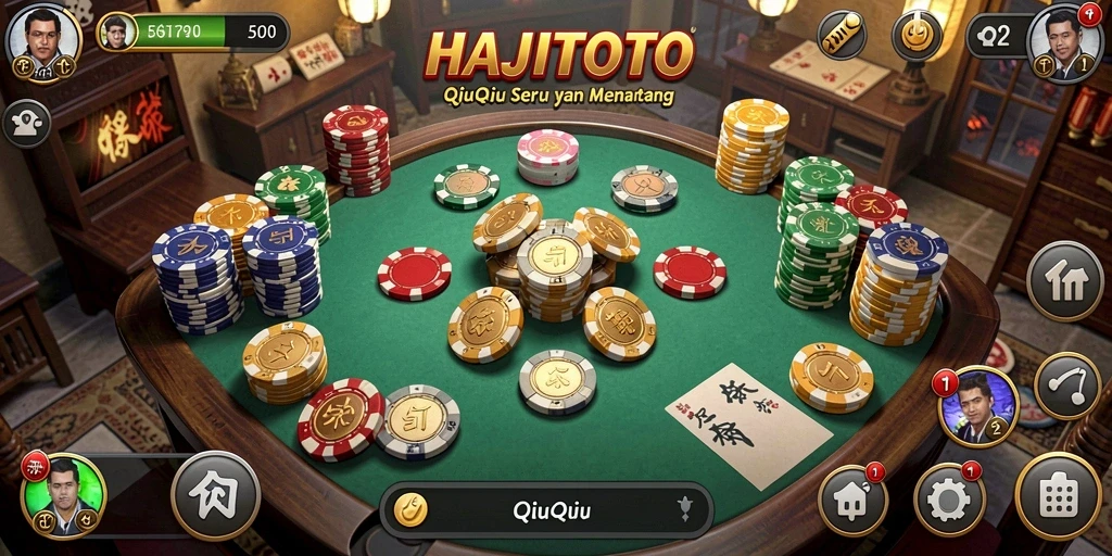 Tampilan gameplay QiuQiu yang seru dan menantang.