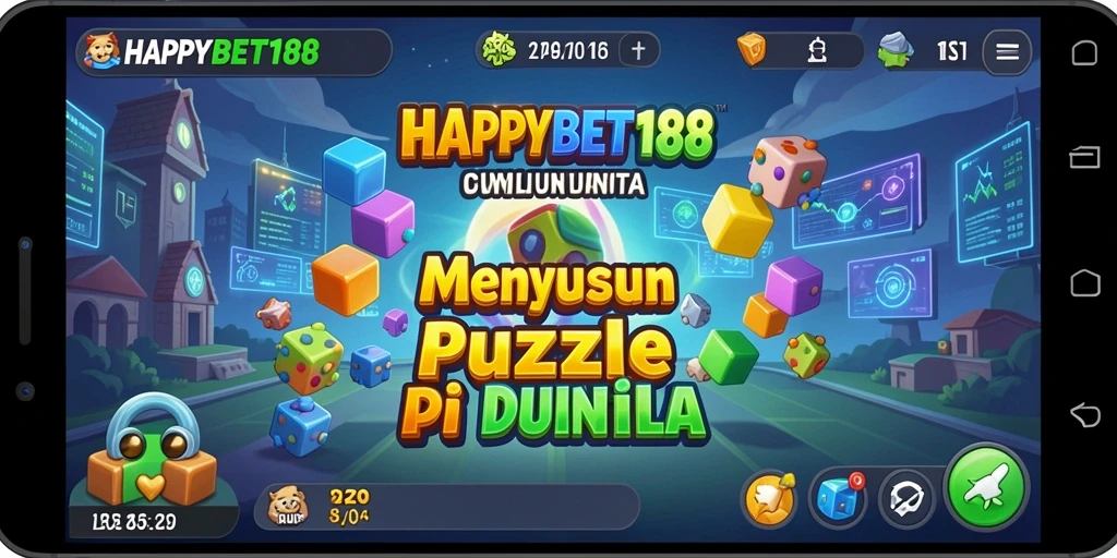 Screenshot gameplay <strong>HAPPYBET188</strong> menunjukkan pemain yang sedang menyusun puzzle.