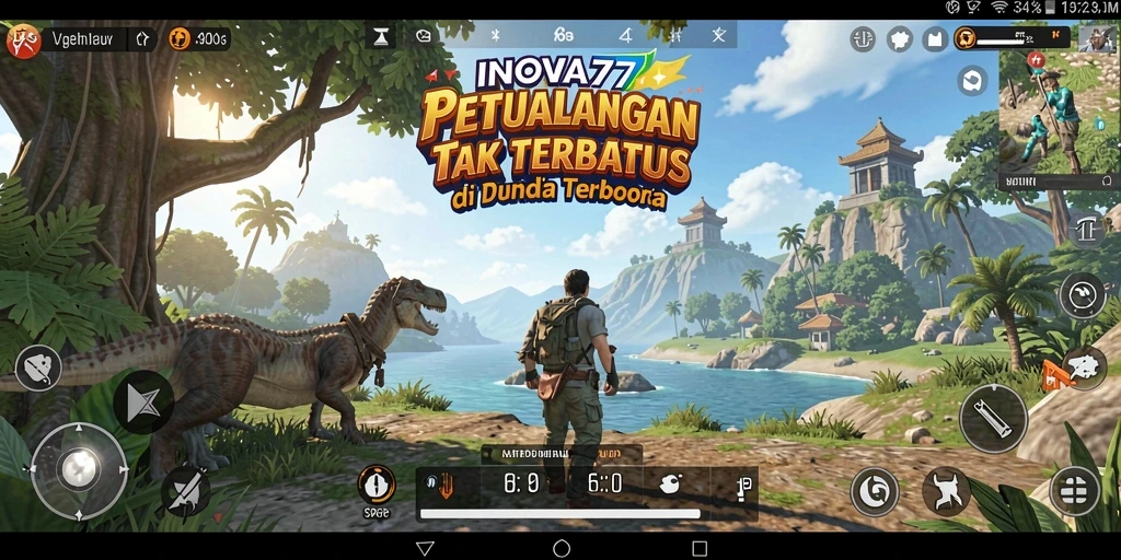 Screenshot menampilkan petualangan mendebarkan di dunia Open World INOVA77.