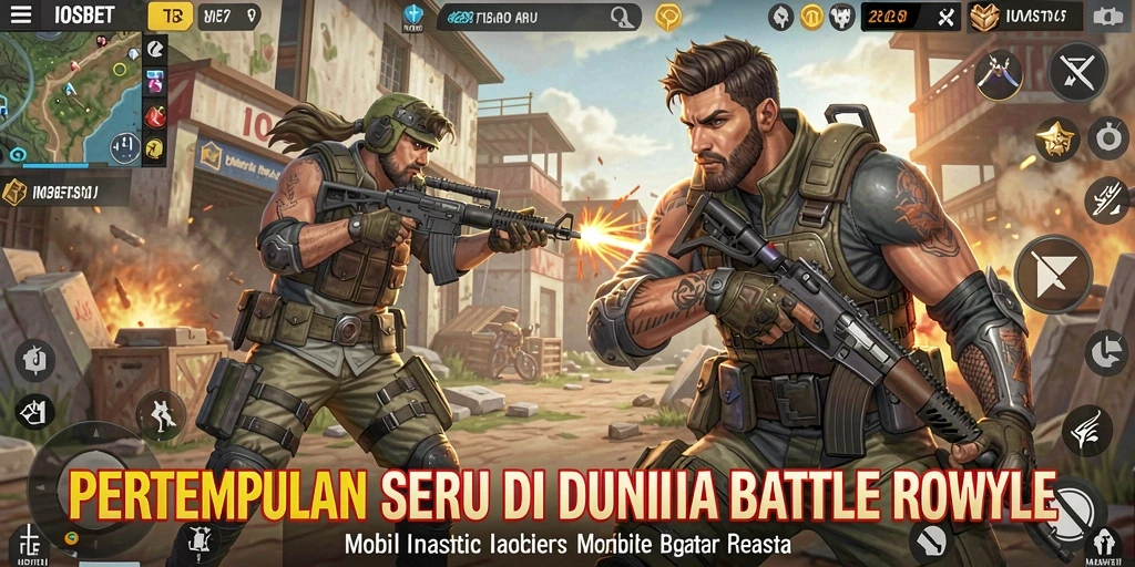 Gameplay seru dari IOSBET dalam pertempuran Battle Royale.