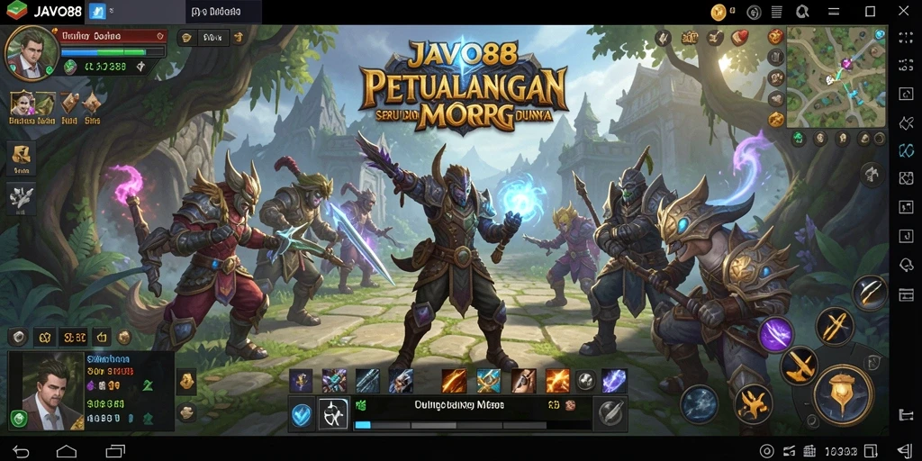 Screenshot dari gameplay <strong>JAVO88</strong> yang menunjukkan pertempuran yang mendebarkan.