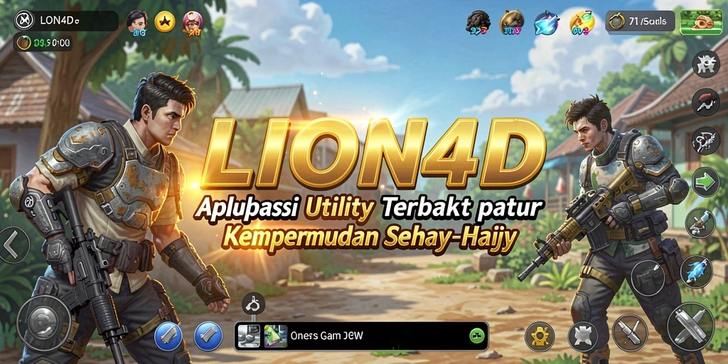 Tampilan antarmuka aplikasi LION4D yang modern dan fungsional.