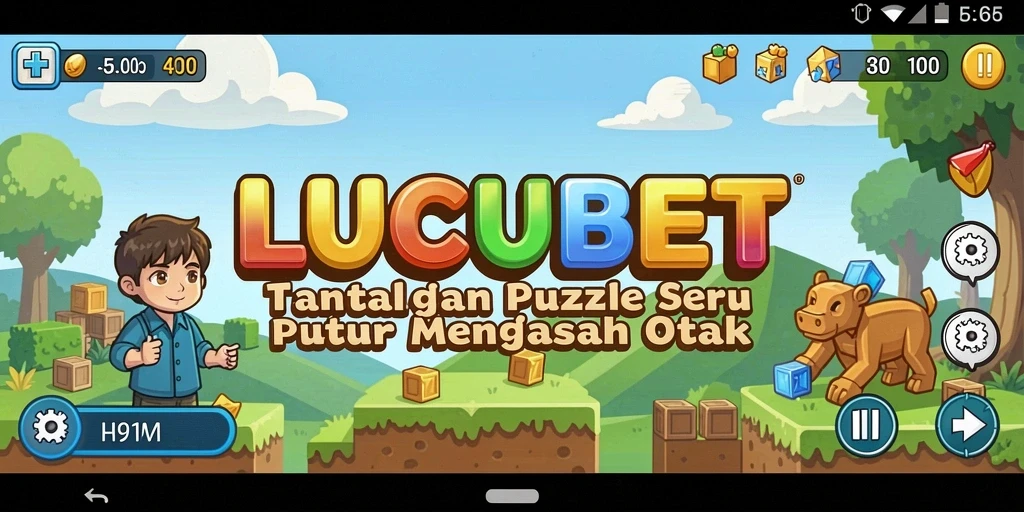 Tampilan gameplay LUCUBET dengan berbagai tantangan puzzle yang menarik.