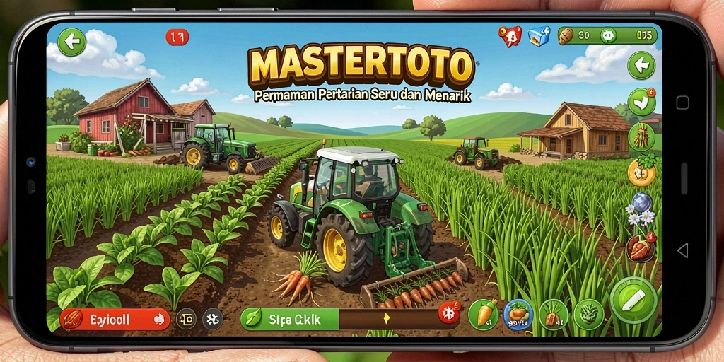 Tampilan gameplay seru dari MASTERTOTO dengan kebun yang hijau.