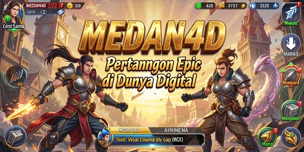 Tampak pertarungan epik dengan karakter menakjubkan dari MEDAN4D.