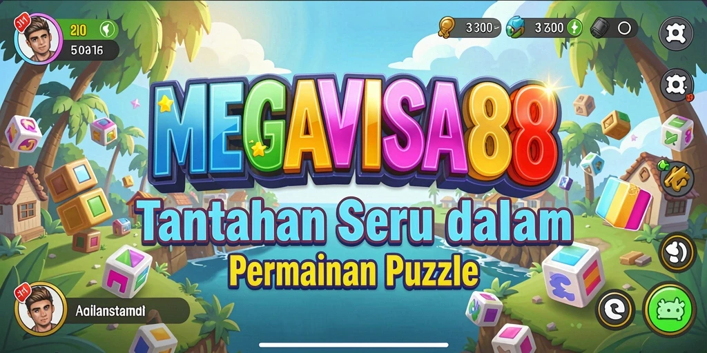 Tampilan utama gameplay MEGAVISA88 dengan berbagai jenis puzzle yang menantang.