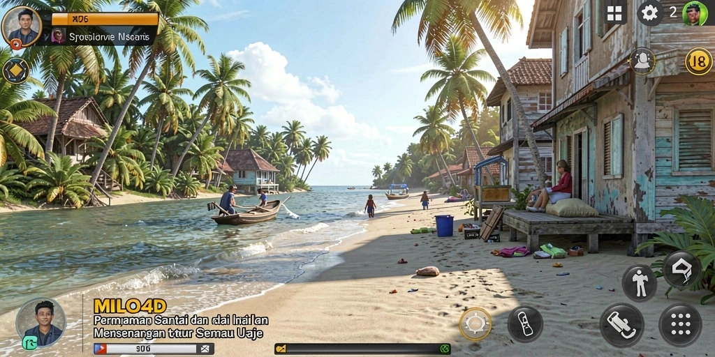 Tampilan gameplay <strong>MILO4D</strong> dengan grafis cerah dan tantangan seru.