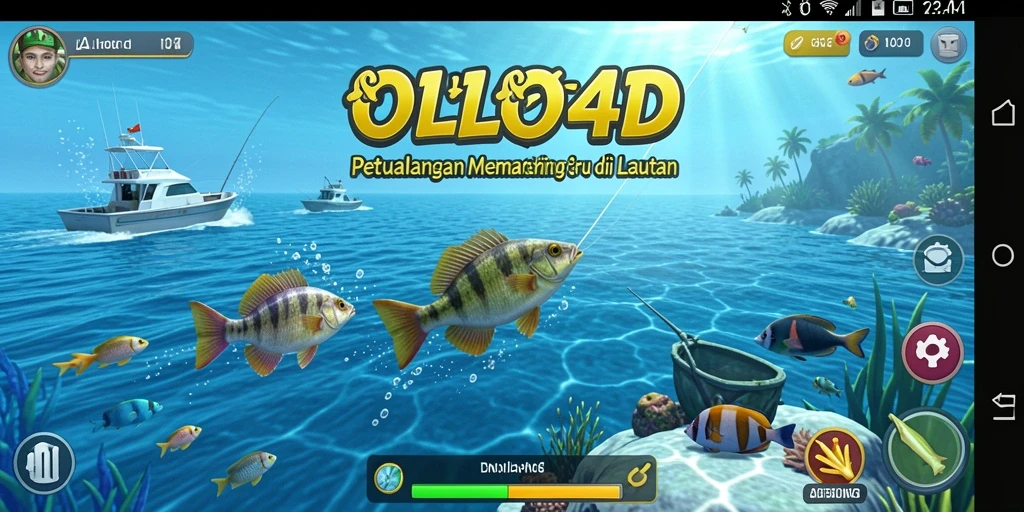 Menampilkan aksi menangkap ikan yang seru dan menantang di OLLO4D.