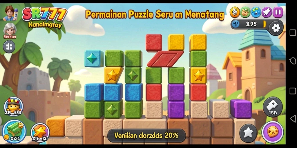 Screenshot gameplay SR777 yang menampilkan berbagai puzzle menarik.
