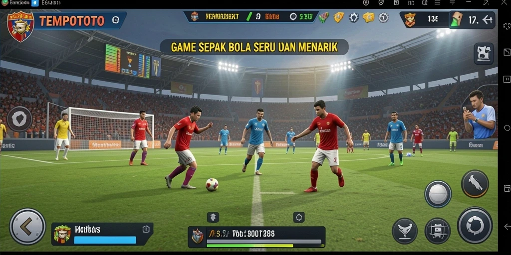 Tampilan gameplay TEMPOTOTO yang dinamis dan menarik.